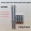 Acrylic Photo Frame Screws with Long Leg Support and Cap Nails for Studio Decoration