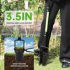 Carbon Steel Bulb Planter Tool T-Shaped Long Handled Grass Drill Tool Heavy Duty Foot Pedal Bulb Sod Transplant Lawn Gardening