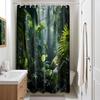 Green Jungle Shower Curtain Forest Rainforest Bathroom Decoration with Hook Waterproof Fabric 180x180cm 90x180cm