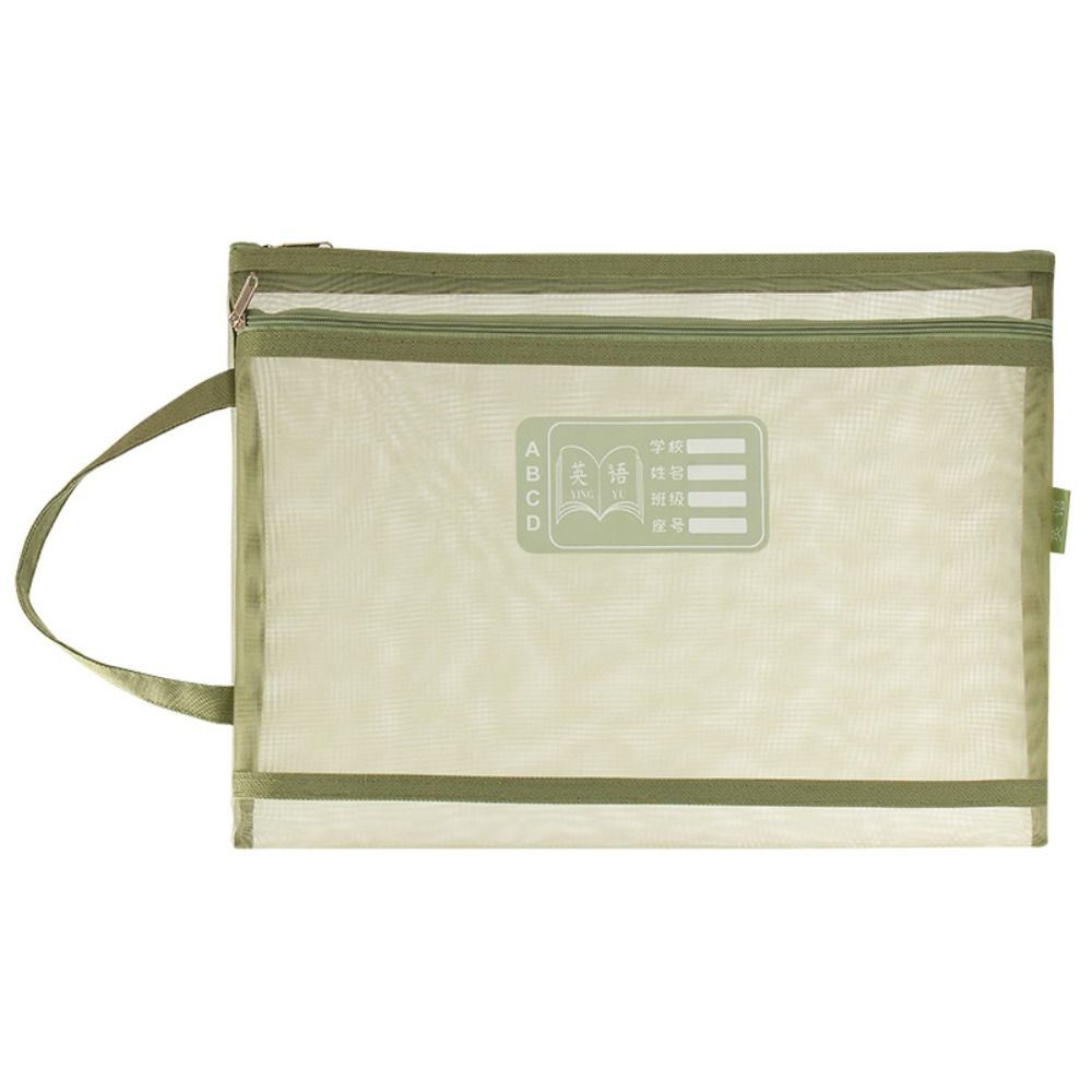 Large Capacity A4 File Folder Mesh File Organizer Thickened Classification Folder