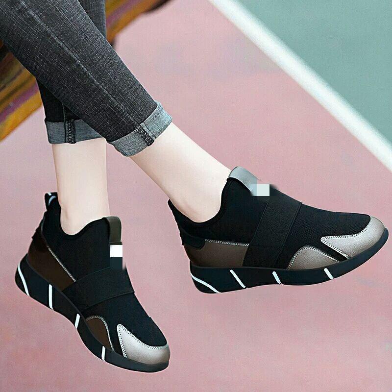 Women's shoes summer new fashion casual women's shoes mesh breathable light one pedal lazy shoes sports women's shoes