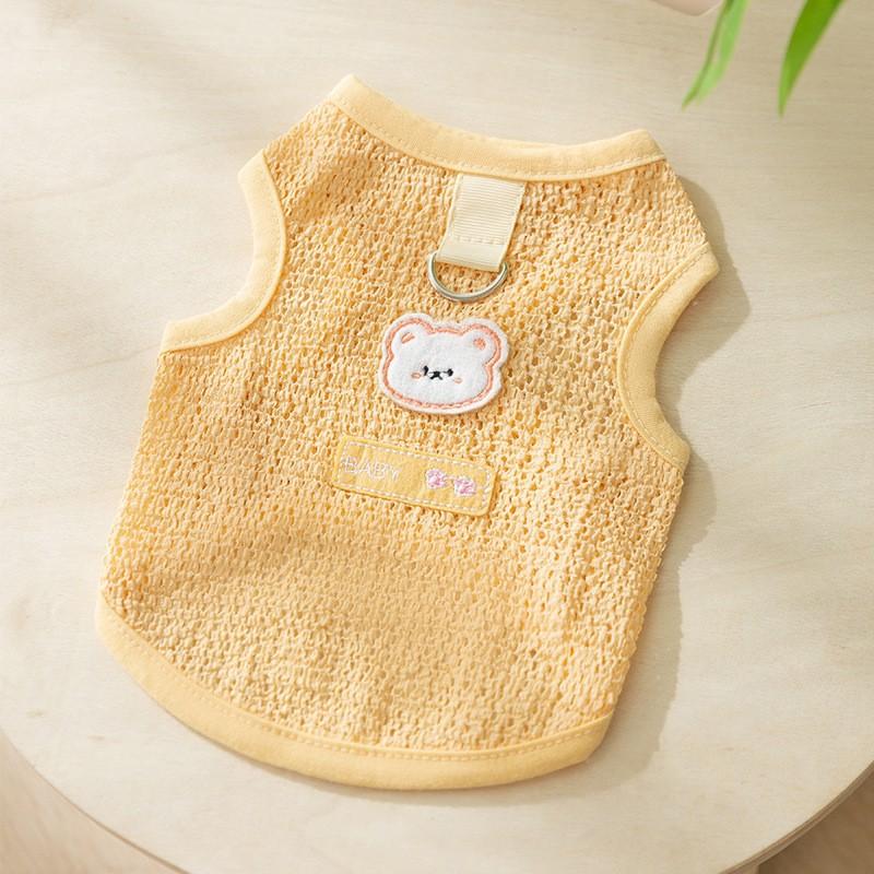 

Радужные полоски Тяговый слинг Анти-выпадение шерсти Одежда для питомцев Летняя тонкая Одежда для собак Бигбер Тедди Померанский шпиц XXL (recommended weight 15-10kg)