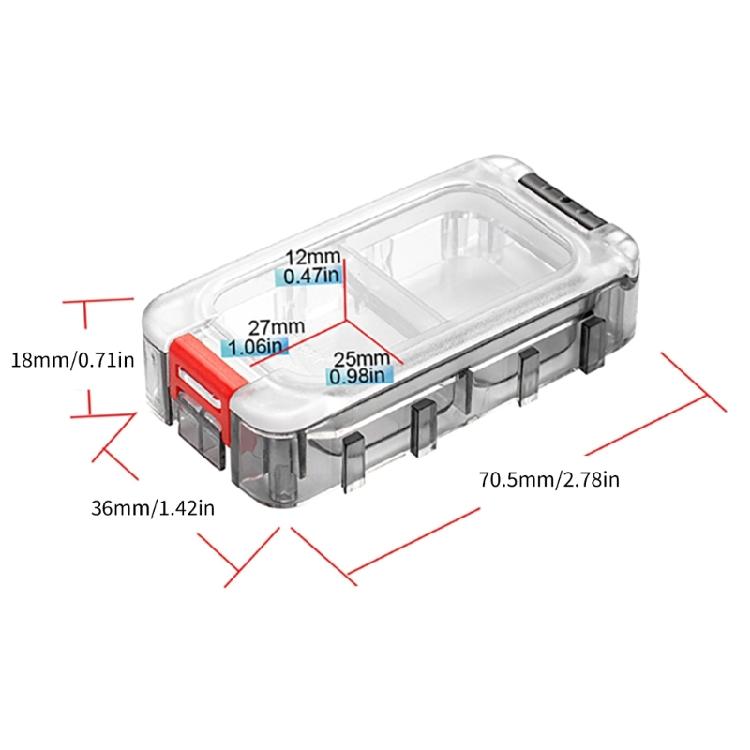 Fishing Accessory Container Magnetic Lures Box, Splicing Glow in Dark Clear