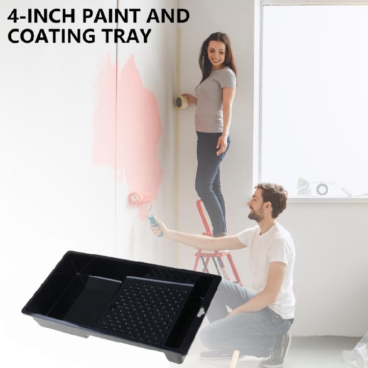 Multiple Use 4" Plastic Painting Tray Holder Suitable for Furniture Window Brushing Tasks Wall, Furniture, & Door Repair