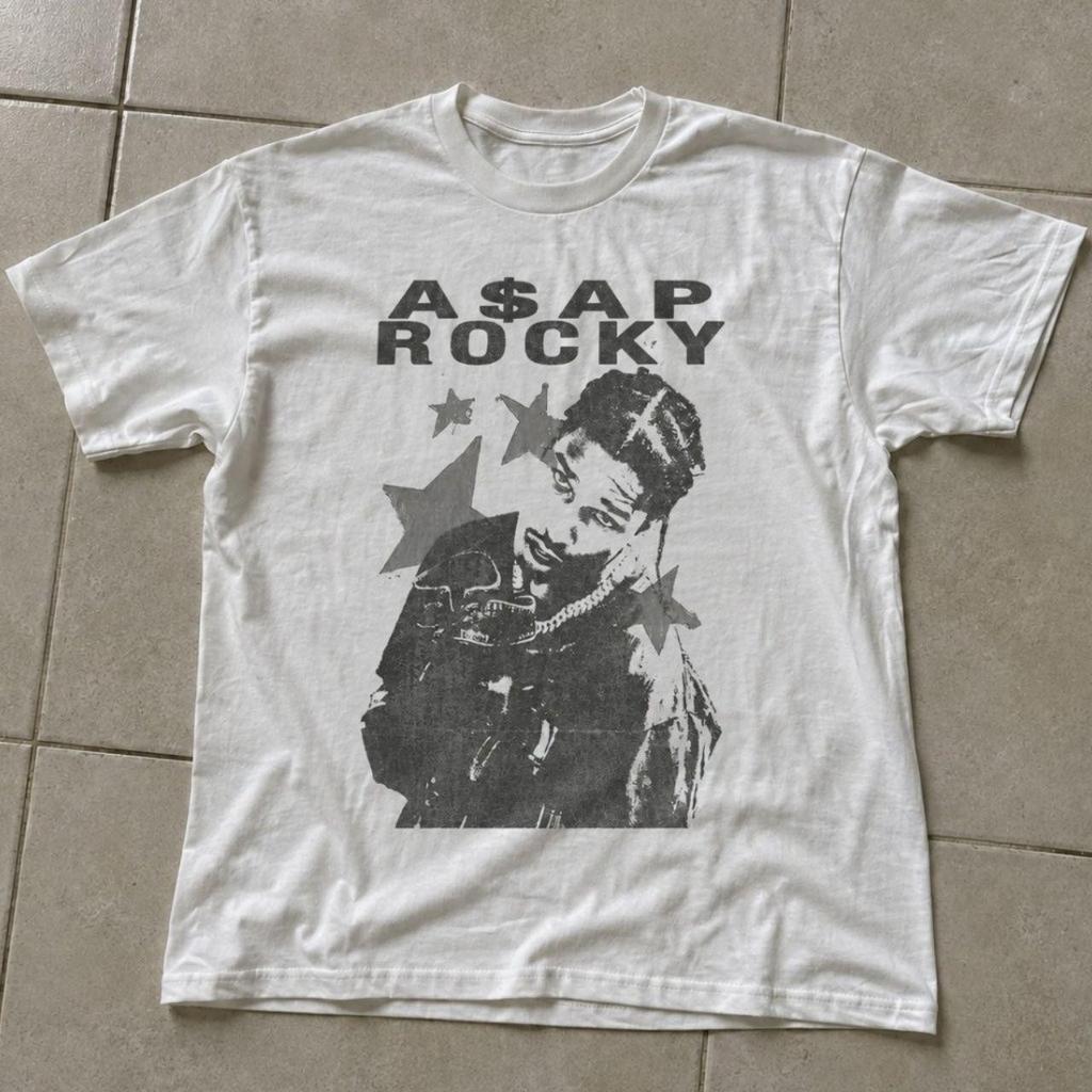 A$AP Rocky Star Graphic Tee White Unisex Shirt