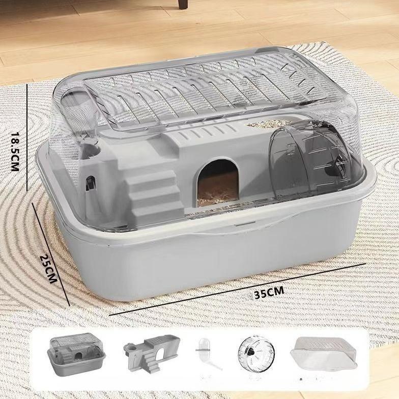 Habitats Openable Top with Acrylic Sheets Solid Built Hamster Cage Chewproof Large Guinea Pig Hamster Accessories Cages