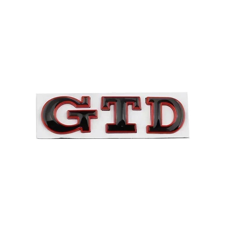 3D Metal Letters GTD Logo Car Rear Trunk Boot Emblem Badge Sticker Decals for Volkswagen VW Golf 7 6 5 4 MK2 MK4 MK5 MK6 MK7 ZK7