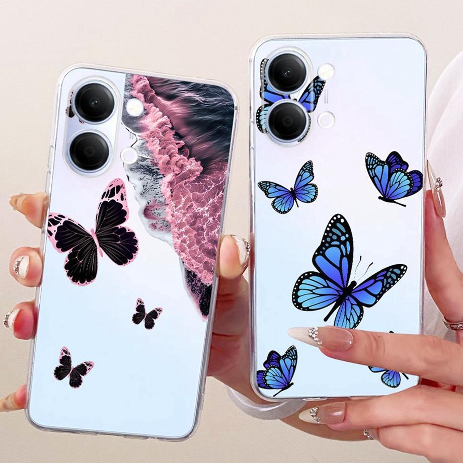 Flower Cartoon Fashion Design Phone Case For Vivo Y05 Y11D 4G Vivo Y11 Y21 5G Funda Soft Silicone Clear Back Cover V2553 V2554