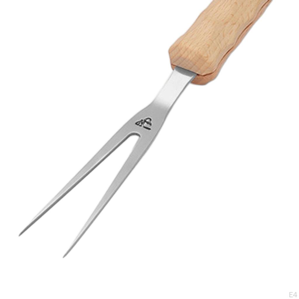 Barbecue Grill Fork Utensil Tool Portable BBQ Meat for Campfire Grilling Party Outdoor