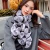 Hochwertiger Rex-Kaninchenfellschal Winter-Schal und Schal-Kombination für Damen Warm Atmungsaktiv Mode High-End-Produkt