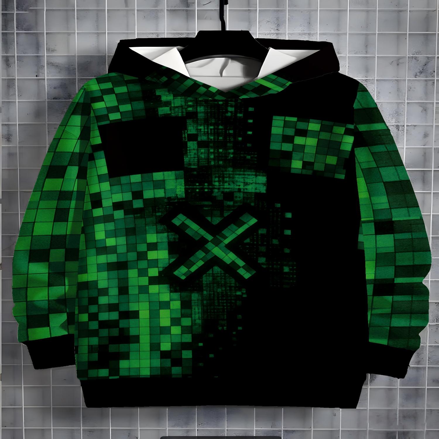 

2026 Детские толстовки с 3D-принтом Новые мужские и женские толстовки Повседневные нейтральные толстовки Детская верхняя одежда 13-14Y