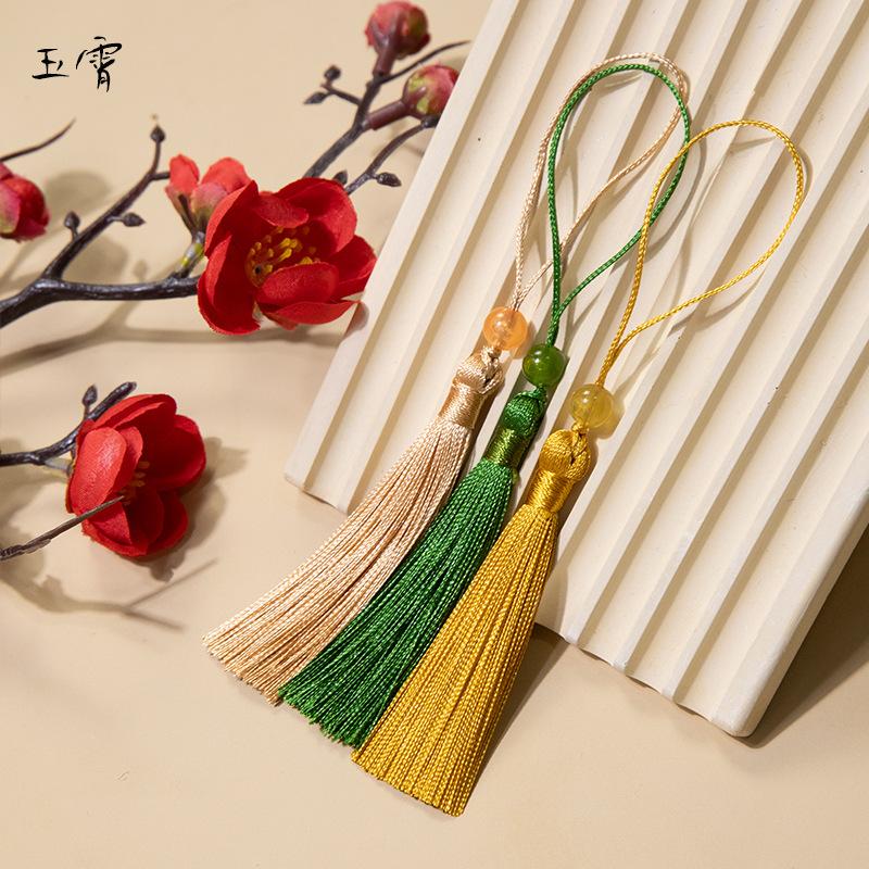 Yuxiao 7Cm Small Fringed Ear Beaded Thin Thread Bookmark Hanging Ear U Disk Sachet Sachet Pendant Fan Pendant