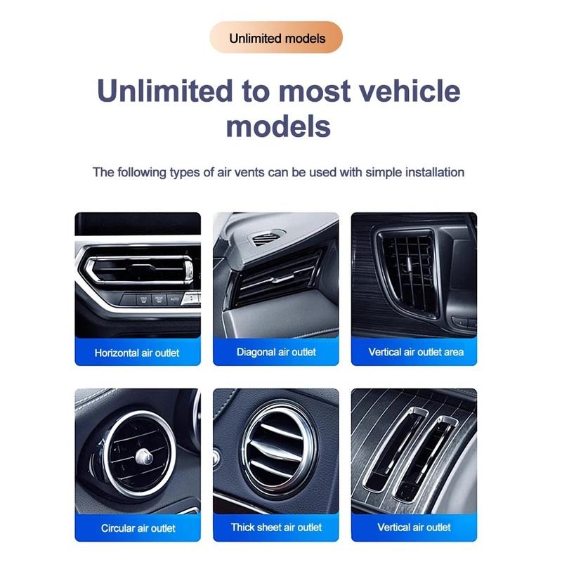 Car Air Freshener Aromatherapy Accessories Interior Perfume Diffuser Rotating Propeller Outlet Fragrance Cartoon Design Supplies