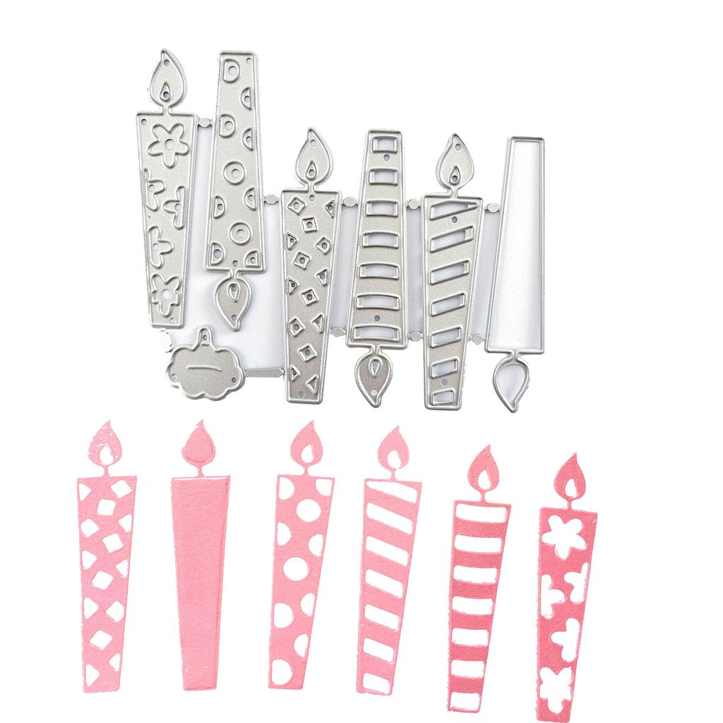 Candle Metal Cutting Dies Scrapbooking Stencil Die Cuts Card Embossing DIY Photo Album Template Mold Decoration Craft