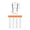 Coude PVC Évacuation DN 125, 15 Degrés