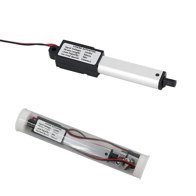 2 Inch 12V 9.5mm/S Electric Push Rod Linear Actuator Stroke Micro-Linear Actuator Electric Waterproof Actuator Motor
