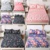 Flower Strawberry Print Bed Cover Dustproof Fabric Bedspread Mattress Protective