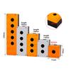 22Mm Installation Aperture Waterproof Dust-Proof La38Lay 37X B2 Button Switch Control Box 1/2/3/4/5 Hole Height 65Mm