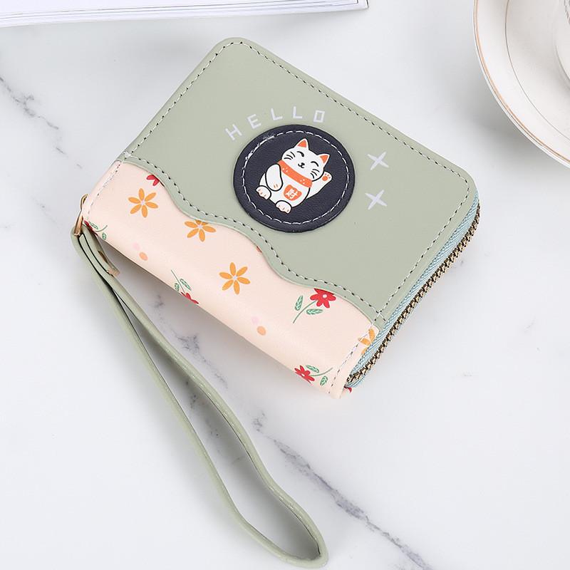 

Cute Korean Style Pu Leather Women s Short Wallet Large Capacity Coin Purse Wholesale