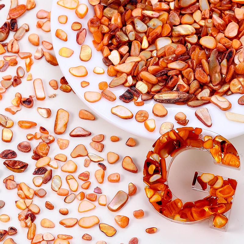 50g Crushed Shells Natural Pearl Light Nail Seashell Slices Particle Shell Charm for DIY Art Crafts Table Scatter Party Favor