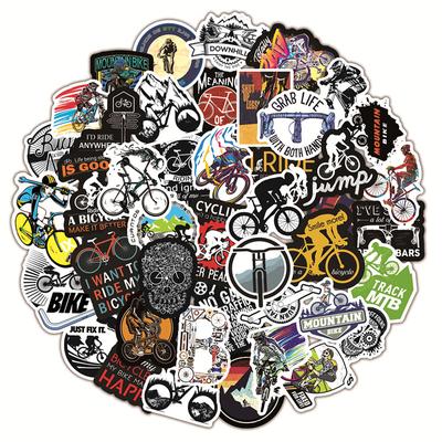 50 Teile/los Outdoor Fahrrad Aufkleber Für Mountainbike Reiten Reise Gepäck