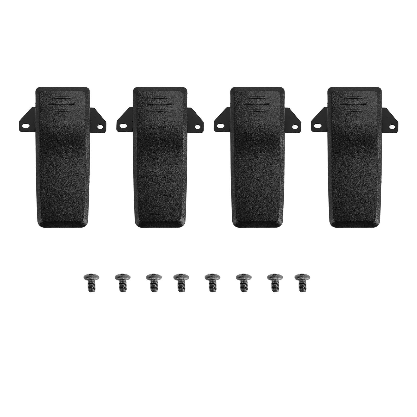 

4Pcs Belt Clip for QYT KT 289G Heavy Duty Easy Installation Portable Two Way Radio Belt Clip