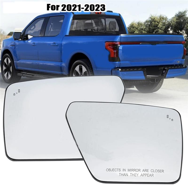 Blind Spot Heated Mirror Glass Door Wing Glass Lens For Ford F150 -