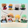 Ensemble Figurine Action One Piece Avec Luffy, Zoro, Nami, Et Law Jouets Anime Mignons Et Collectionnables
