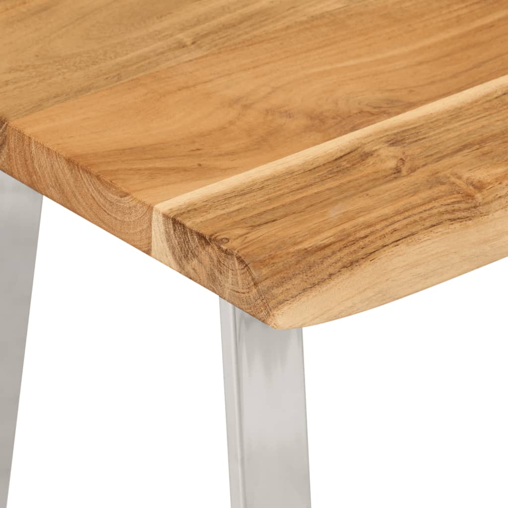 Bank Baumkante 105 Cm Solid Acacia Wood