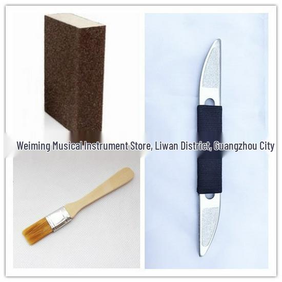 Music Tool Set: Files, Brushes & Sanding Blocks Black Handle Square File