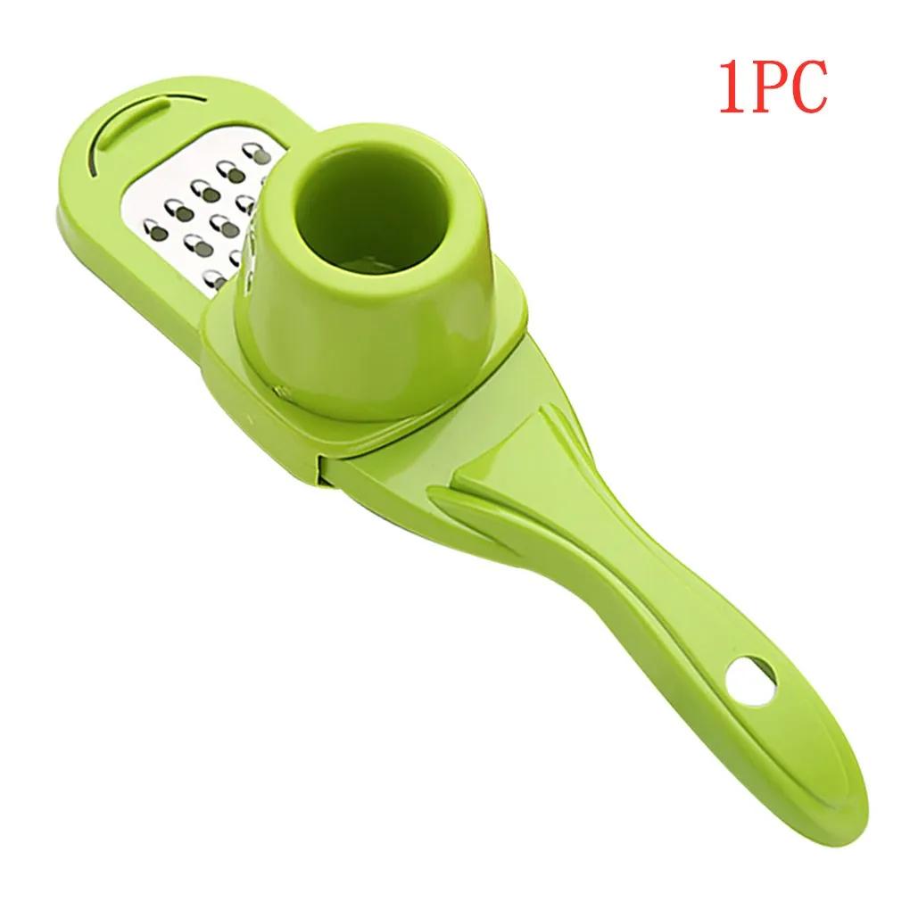 Garlic Crusher Press Multi-Functional Manual Ginger Garlic Grinding Grater Cutter Garlic Peeler Kitchen Tools