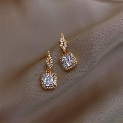 Fashion Rhinestone Dangle Earrings Korean Fashion Jewelry Gift