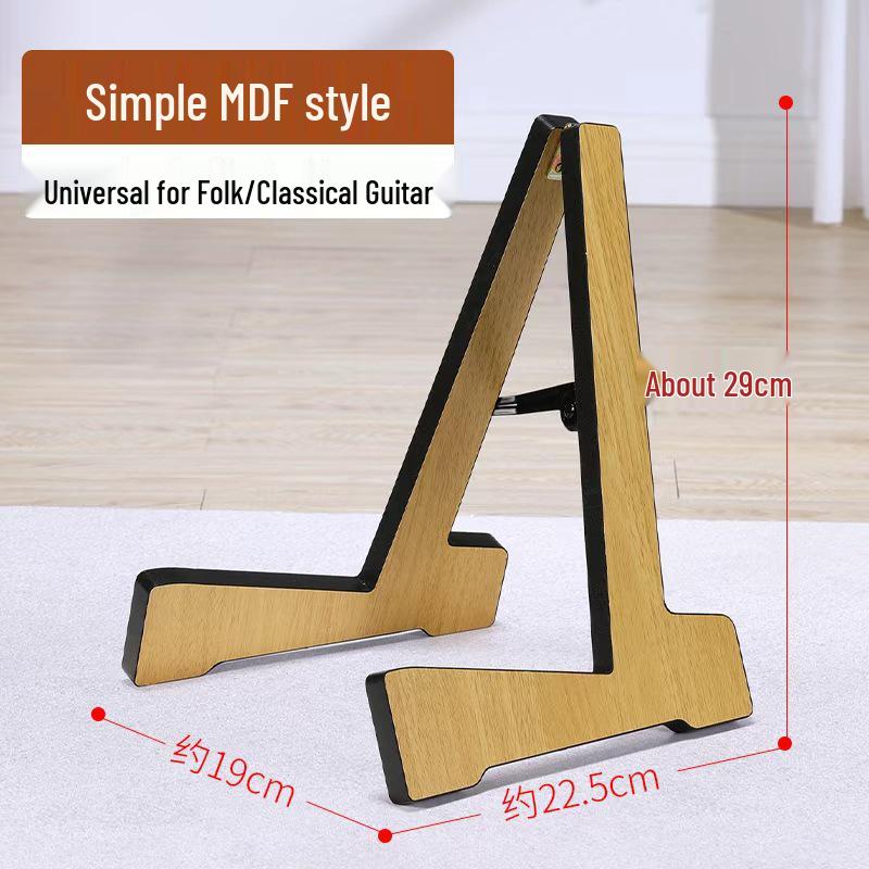 Напольная гитарная стойка из массива дерева - Вертикальный держатель для народных и классических гитар