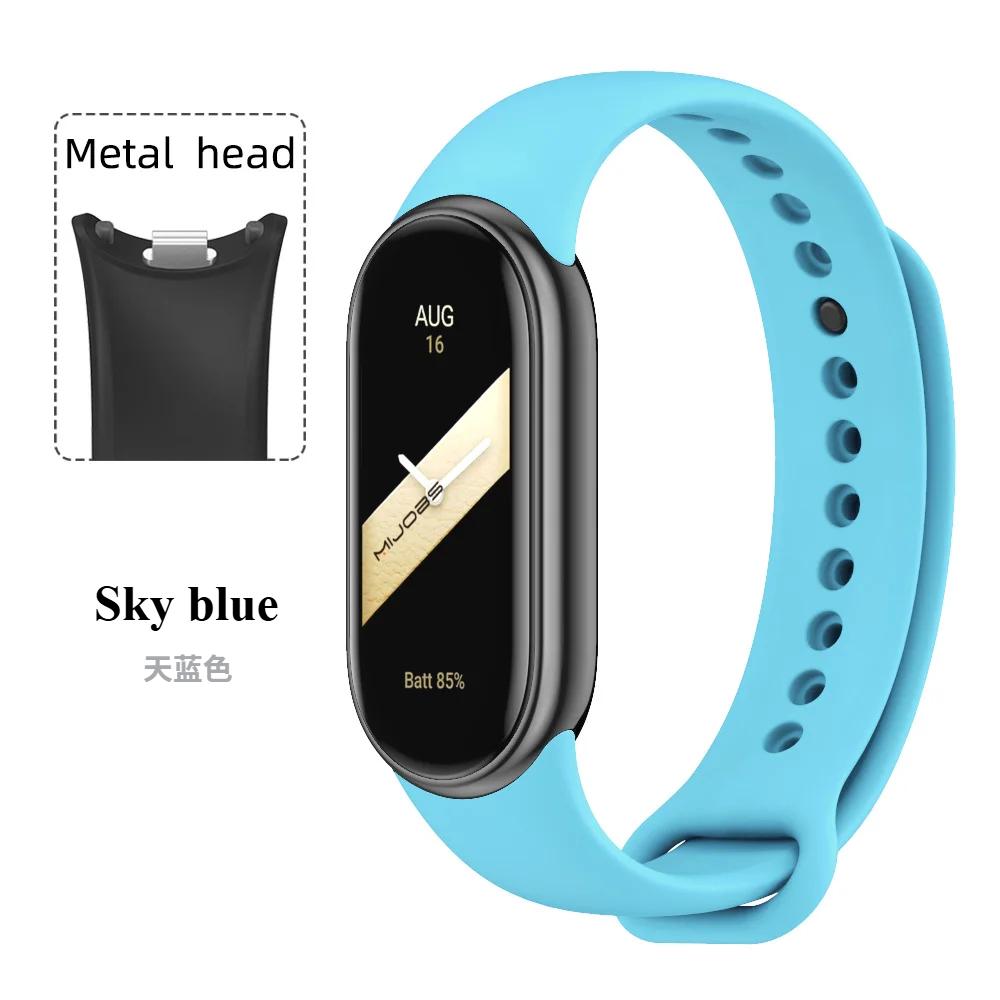 Sport Silicone Strap for Xiaomi Mi Band 9 NFC Replacement Bracelet Belt for Xiaomi Mi Band 8/9/10 Wriststrap Smart Watch Accessories