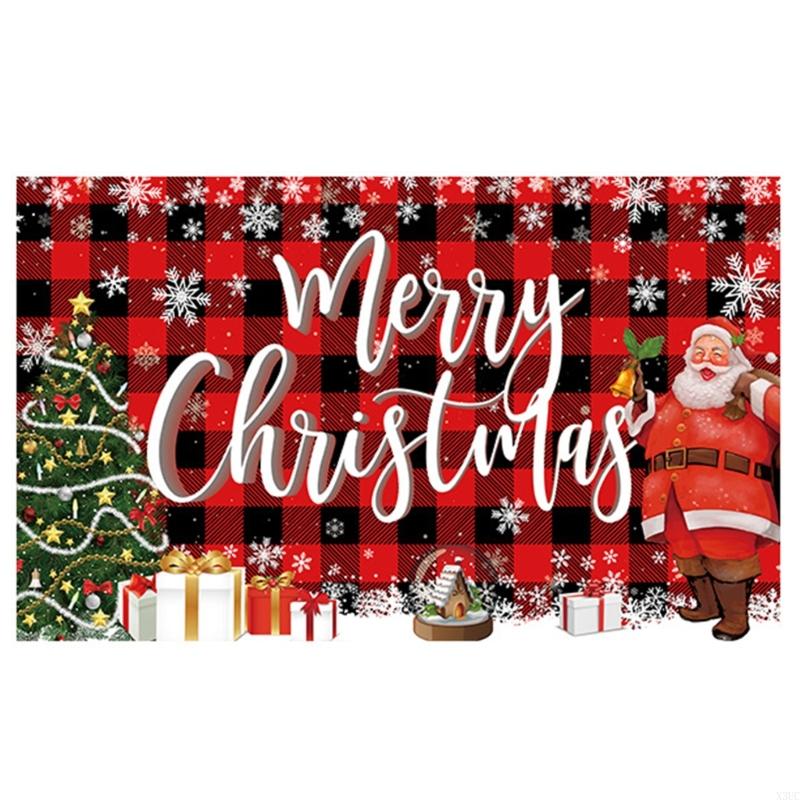 

70.8x43.3Inch Oversized Christmas Background Cloth Holiday Wall Hanging Fabric X3UC