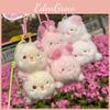 Creative Cherry Blossom Kitten Bear Rabbit Overlapping Plush Doll Pendant
