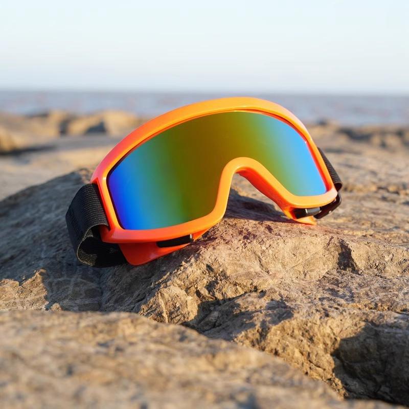 Unisex Skiing and Mountaineering Goggles: Windproof Anti-Glare Glasses for Outdoor Sports