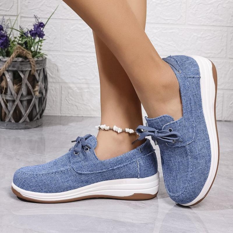 Large size fashion casual single shoes women's spring new canvas single shoes women's single shoes women's