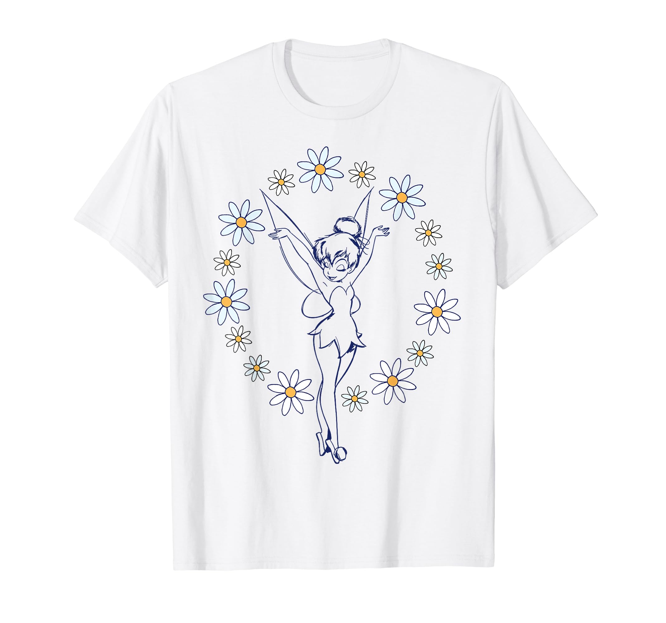 

Disney Peter Pan Tinker Bell Spring Floral Circle T-Shirt
