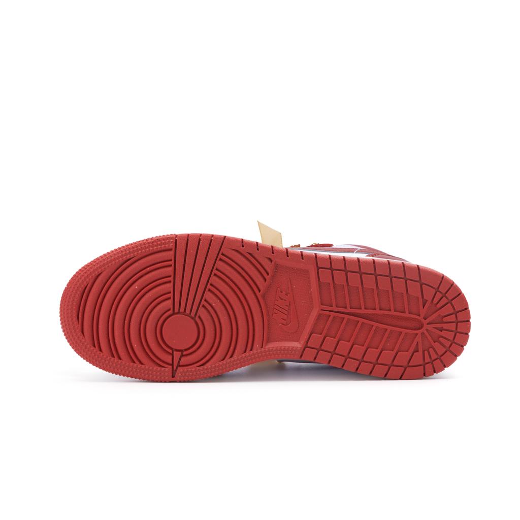 Jordan Air Jordan 1 Slip Resistant Abrasion Resistant Low Top Vintage Basketball Shoes Women's Red FJ3465-160(Team746-)
