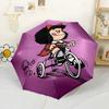 Mafalda Outdoor Automatic Umbrella Retractable Design with 8-Rib Durability Compact Design for Women/Men Compact Folding Umbrella