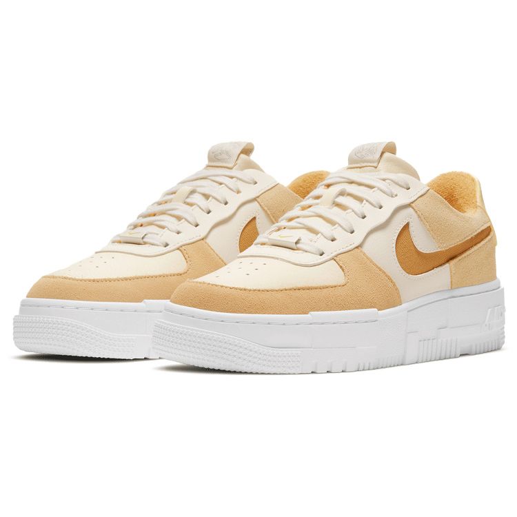 Nike  Air Force 1 Pixel Sail Tan Women Sneakers Cream Bucktan Coconut-Milk DH3856-100