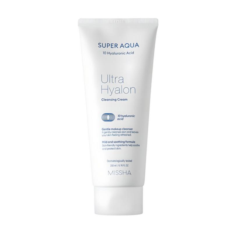 MISSHA Super Aqua Ultra Hyalon Cleansing Cream Moisturizing Facial Makeup Cleanser 200ml