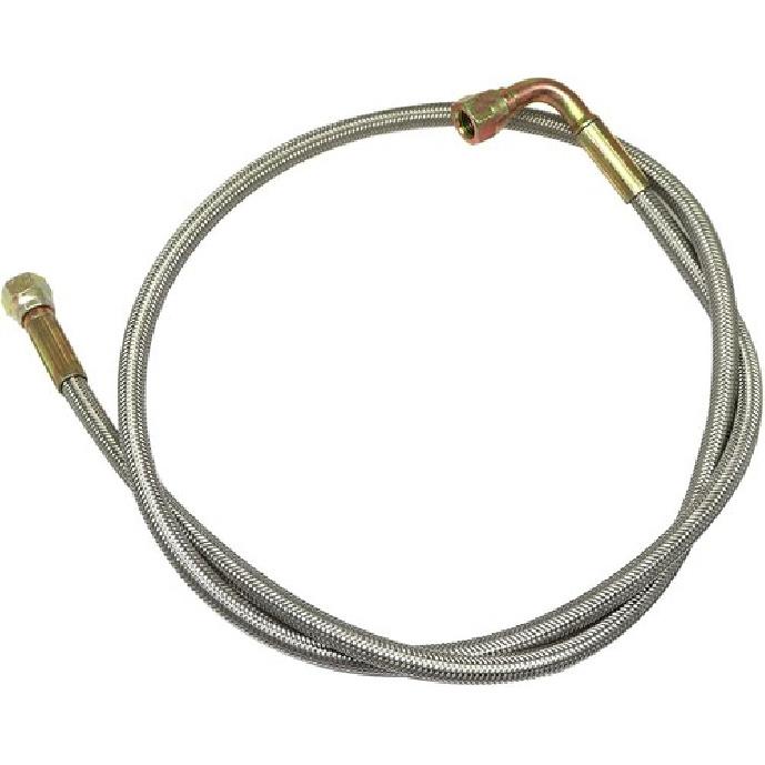 48" Billet Steel Braided Turbo Oil Feed Line Remote Turbocharger 551871 48‘’
