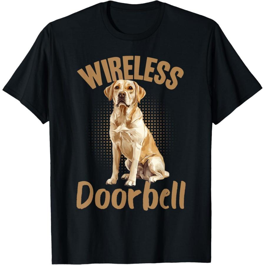 

Футболка с беспроводным дверным звонком породы собак лабрадор-ретривер для мужчин, женщин, детей XXXXXL чёрный