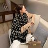 New Autumn and Winter Alphabet Mid Length Imitation Cashmere Scarf Korean Style Retro Women's Scarf Thickened Warm Women's Shawl