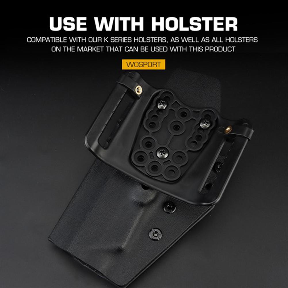 Nylon Multi-holes Waist Belt Holster Adapter Wear Resistant Adjustable Universal Wait Belt Quick Pull Adapter Accessories