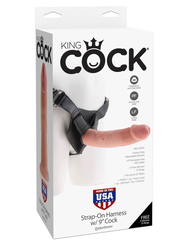 Gode Belt King Cock 23 X 5.3 Cm Flesh - King Cock - Godes
