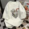 Summer Women's Versatile Fashion Casual Trend College Style Short Sleeve Loose Fun Milk Carton Printed T-Shirt