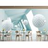 3d Space Wallpaper Ball Abstract Building Wall Murals Modern Living Room Bedroom Mural Wallpaper